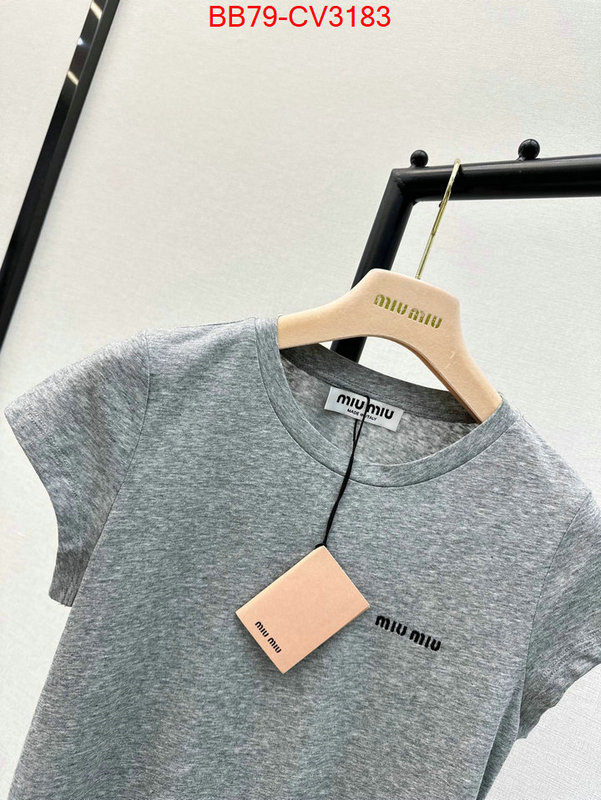 Clothing-MIU MIU hot sale ID: CV3183 $: 79USD