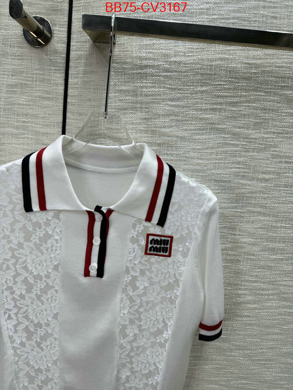Clothing-MIU MIU high quality happy copy ID: CV3167 $: 75USD