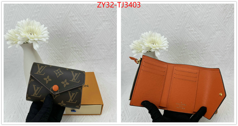 LV Bags(4A)-Wallet replica 1:1 ID: TJ3403 $: 32USD,