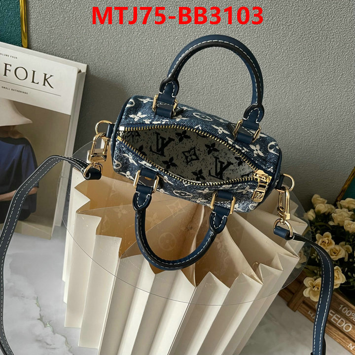 LV Bags(4A)-Speedy- aaaaa replica ID: BB3103 $: 75USD,