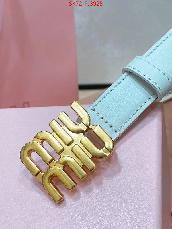 Belts-MIU MIU cheap wholesale ID: PJ3925 $: 72USD