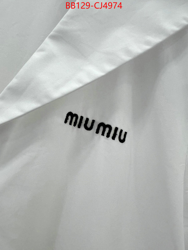 Clothing-MIU MIU designer high replica ID: CJ4974 $: 129USD