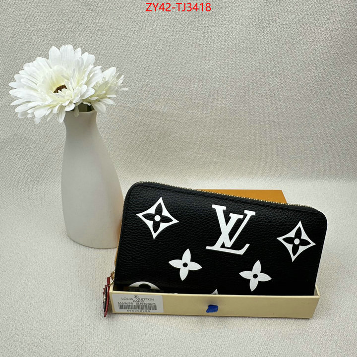 LV Bags(4A)-Wallet where quality designer replica ID: TJ3418 $: 42USD,