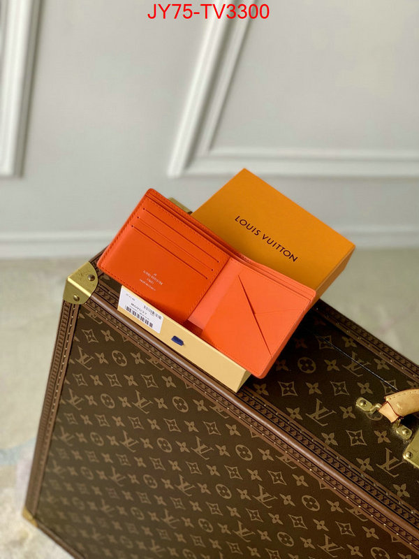 LV Bags(TOP)-Wallet buy cheap ID: TV3300 $: 75USD,