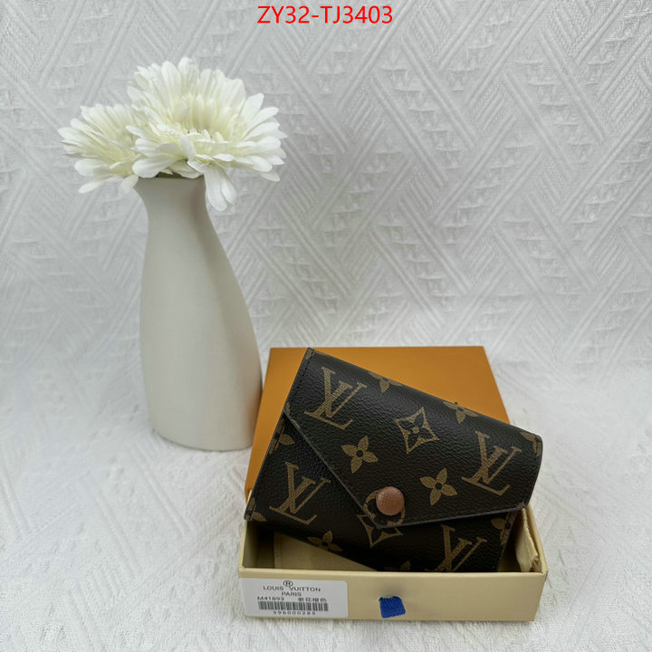 LV Bags(4A)-Wallet replica 1:1 ID: TJ3403 $: 32USD,