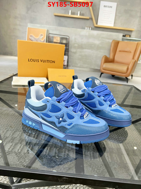 Men Shoes-LV top perfect fake ID: SB5097 $: 185USD