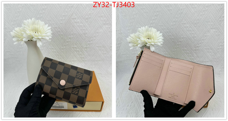 LV Bags(4A)-Wallet replica 1:1 ID: TJ3403 $: 32USD,