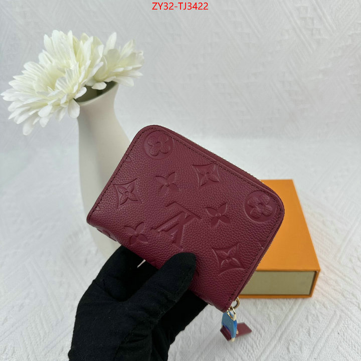 LV Bags(4A)-Wallet how to find designer replica ID: TJ3422 $: 32USD,