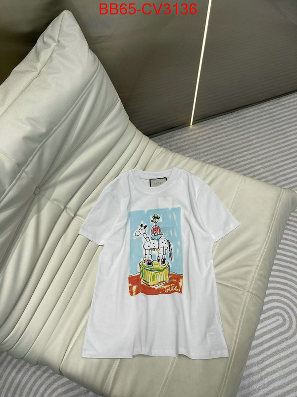 Clothing-Gucci online sale ID: CV3136 $: 65USD