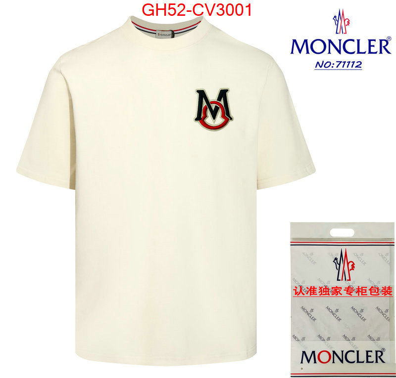 Clothing-Moncler the best quality replica ID: CV3001 $: 52USD