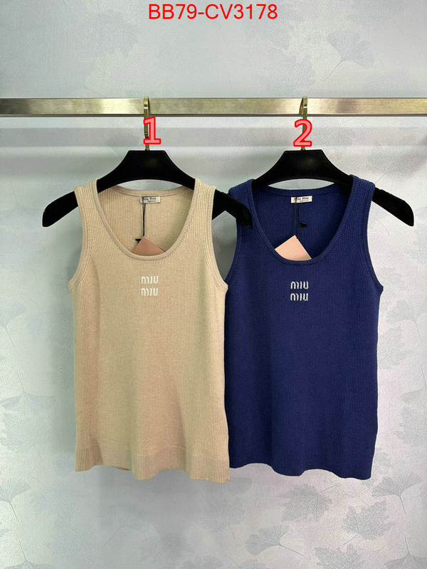 Clothing-MIU MIU online sale ID: CV3178 $: 79USD