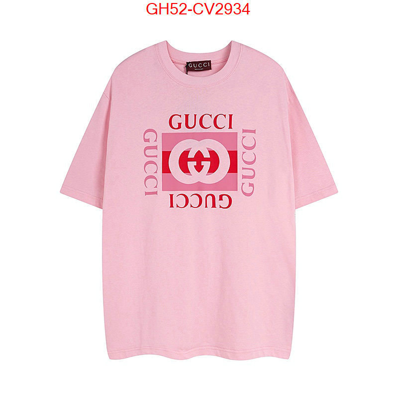 Clothing-Gucci luxury fashion replica designers ID: CV2934 $: 52USD