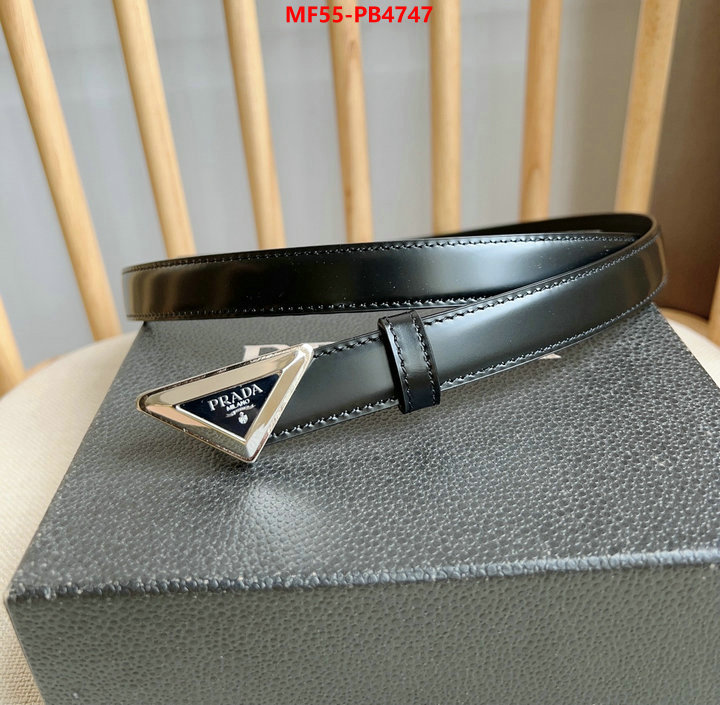 Belts-Prada 7 star quality designer replica ID: PB4747 $: 55USD