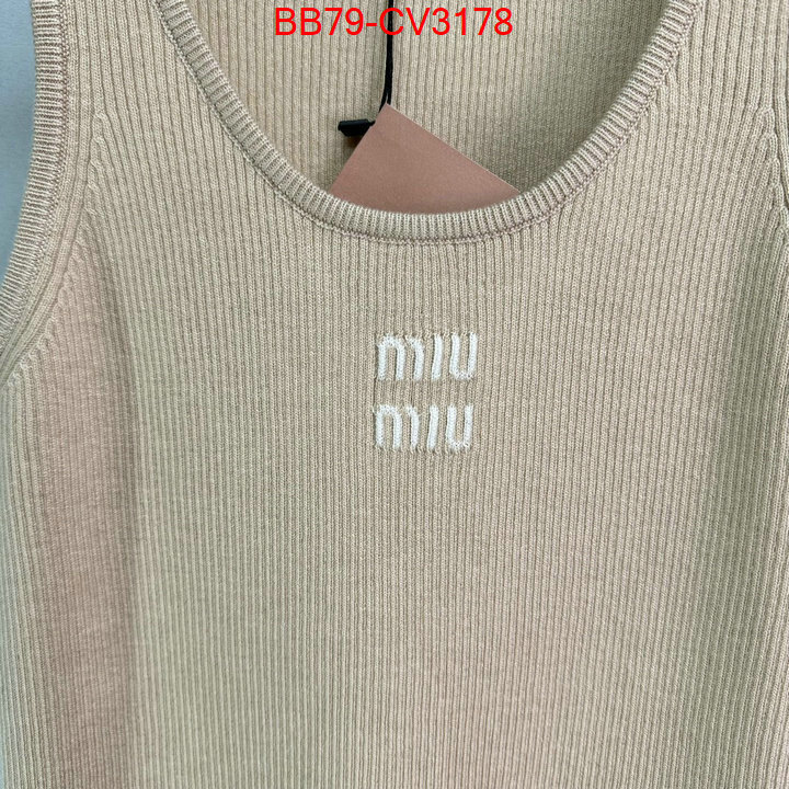 Clothing-MIU MIU online sale ID: CV3178 $: 79USD