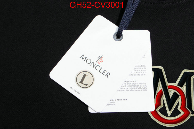 Clothing-Moncler the best quality replica ID: CV3001 $: 52USD