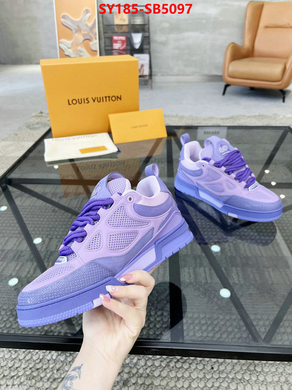 Men Shoes-LV top perfect fake ID: SB5097 $: 185USD