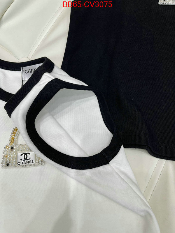 Clothing-Chanel outlet 1:1 replica ID: CV3075 $: 65USD