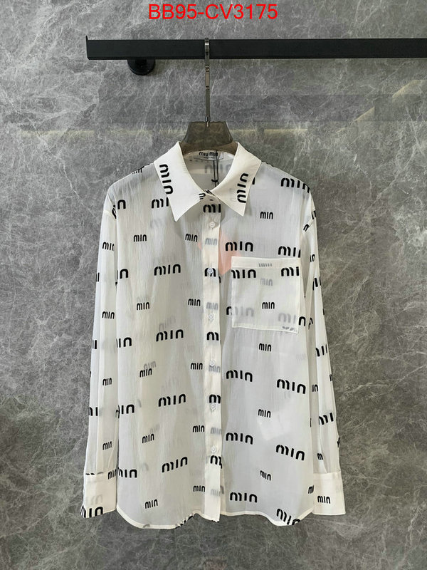 Clothing-MIU MIU designer 1:1 replica ID: CV3175 $: 95USD