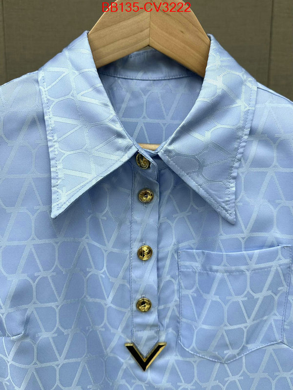 Clothing-Valentino how to buy replica shop ID: CV3222 $: 135USD