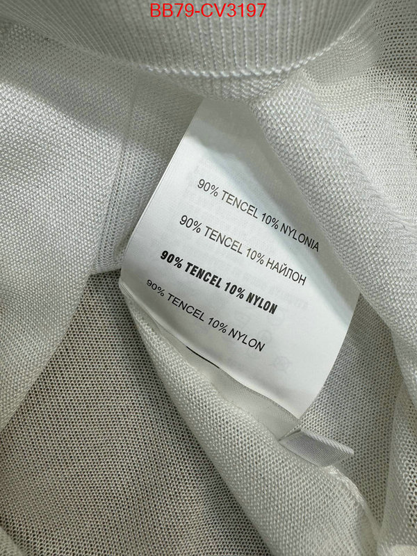 Clothing-Prada best wholesale replica ID: CV3197 $: 79USD