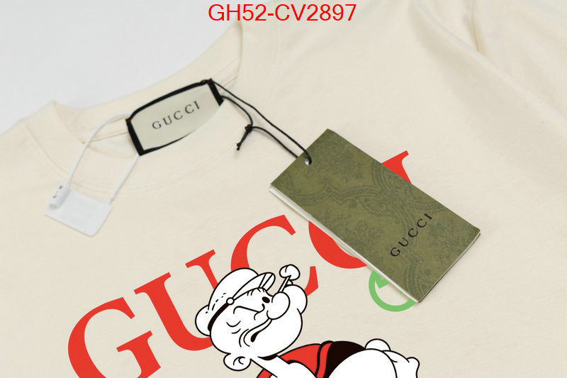 Clothing-Gucci top 1:1 replica ID: CV2897 $: 52USD