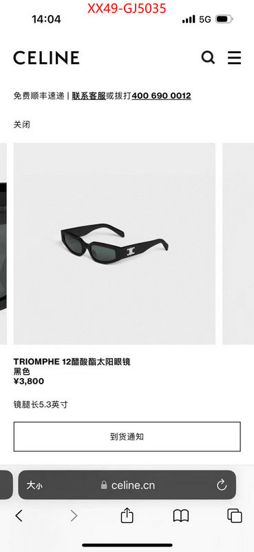 Glasses-CELINE the online shopping ID: GJ5035 $: 49USD