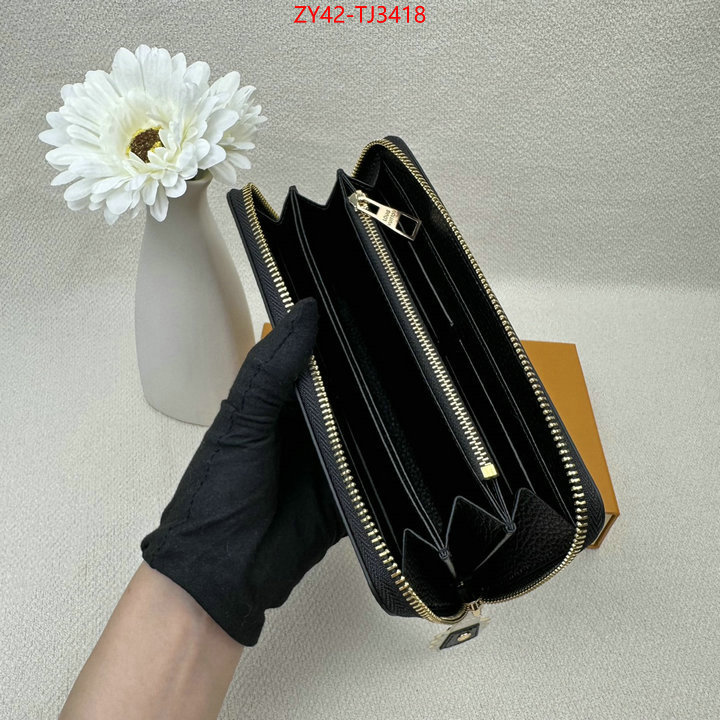 LV Bags(4A)-Wallet where quality designer replica ID: TJ3418 $: 42USD,