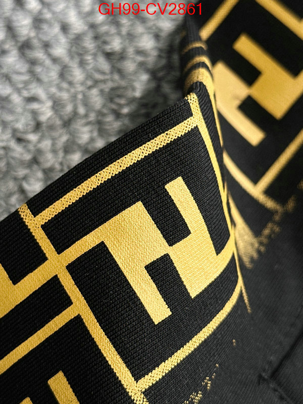 Clothing-Fendi brand designer replica ID: CV2861 $: 99USD