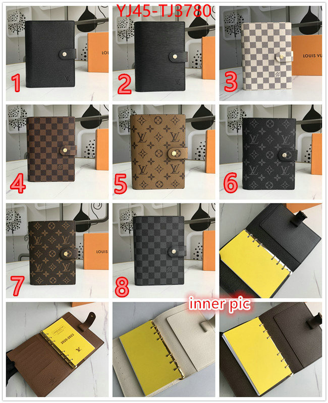 LV Bags(4A)-Wallet what 1:1 replica ID: TJ3780 $: 45USD,