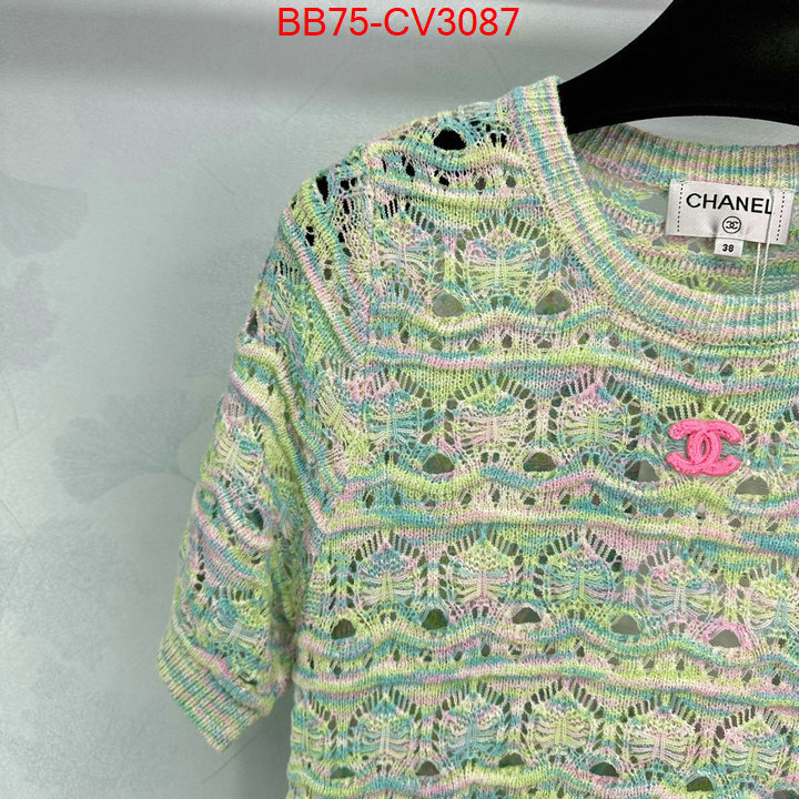 Clothing-Chanel top quality designer replica ID: CV3087 $: 75USD