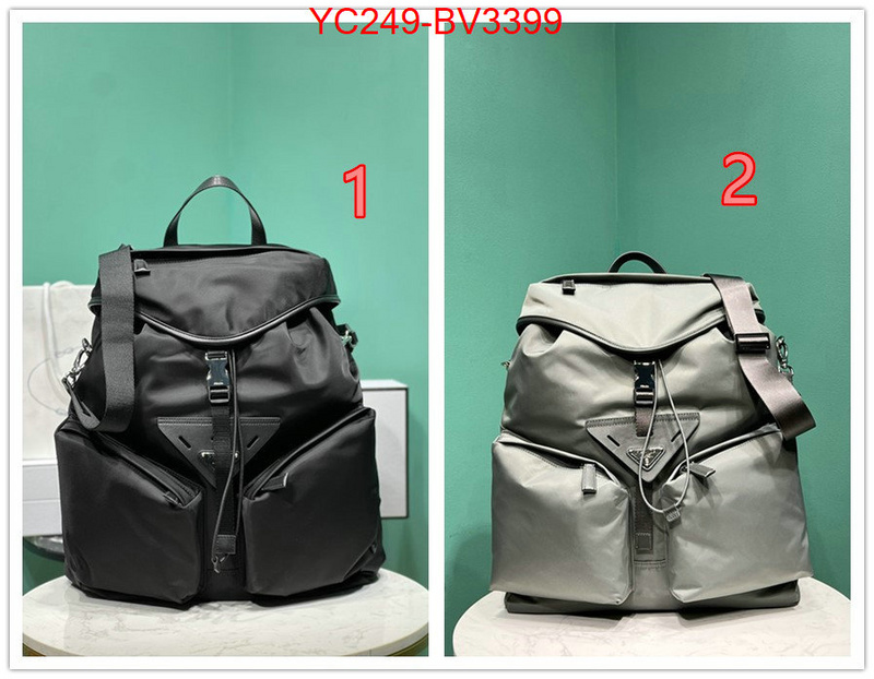 Prada Bags(TOP)-Backpack- buy 1:1 ID: BV3399 $: 249USD,