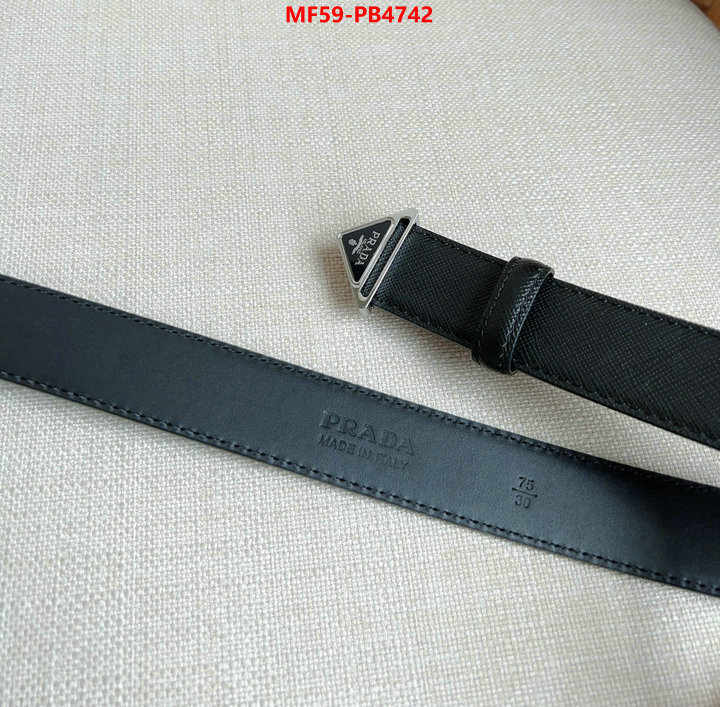 Belts-Prada how to start selling replica ID: PB4742 $: 59USD