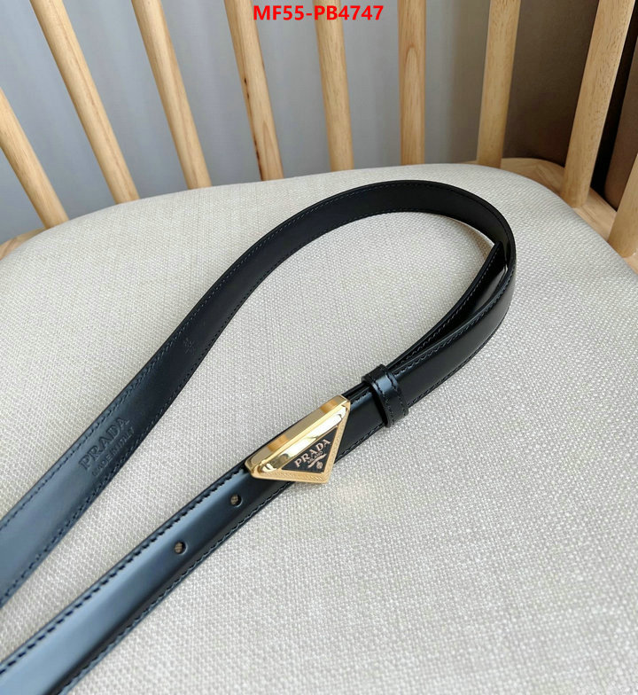 Belts-Prada 7 star quality designer replica ID: PB4747 $: 55USD