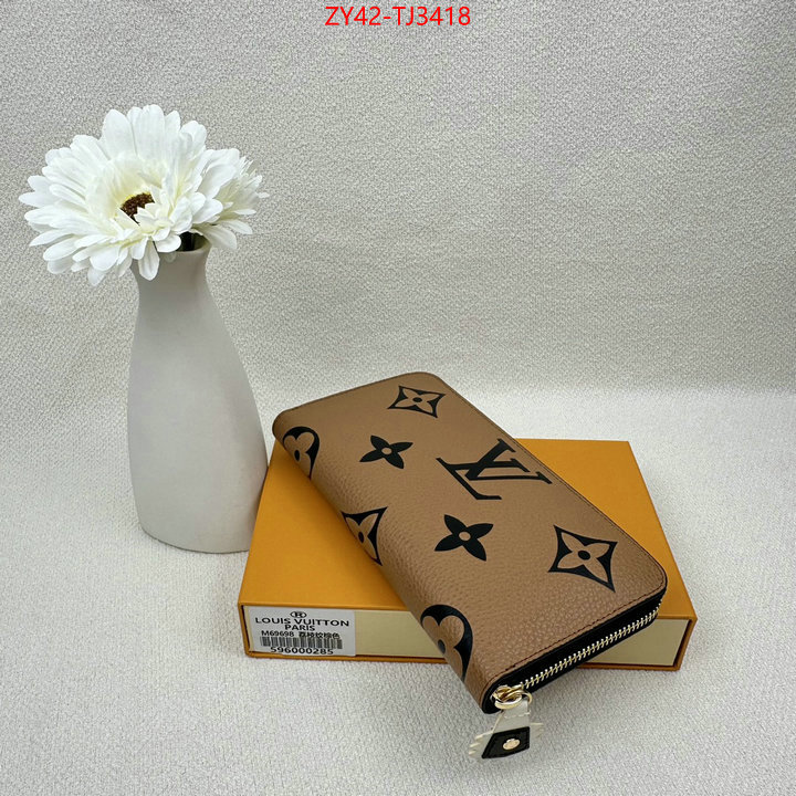 LV Bags(4A)-Wallet where quality designer replica ID: TJ3418 $: 42USD,