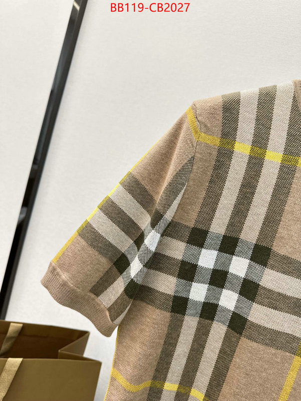 Clothing-Burberry quality aaaaa replica ID: CB2027 $: 119USD