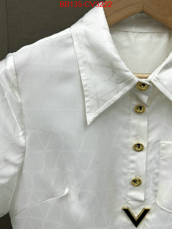 Clothing-Valentino how to buy replica shop ID: CV3222 $: 135USD