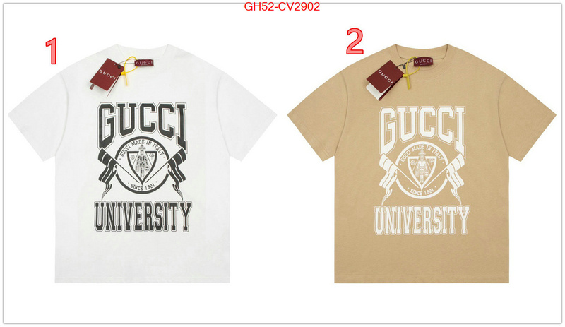 Clothing-Gucci luxury cheap ID: CV2902 $: 52USD