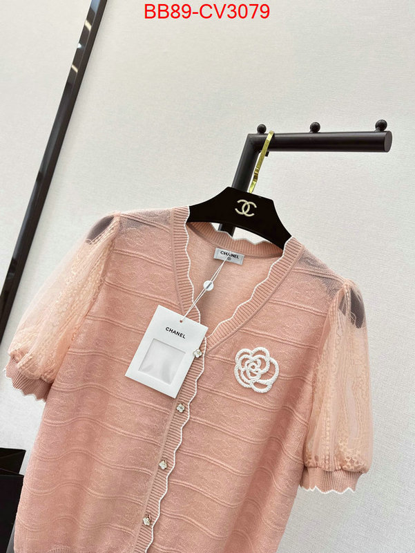 Clothing-Chanel wholesale replica shop ID: CV3079 $: 89USD