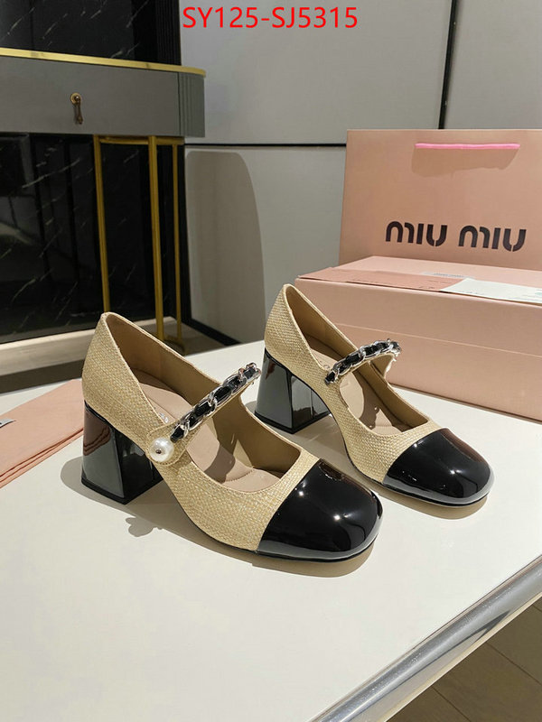 Women Shoes-Miu Miu luxury fake ID: SJ5315 $: 125USD