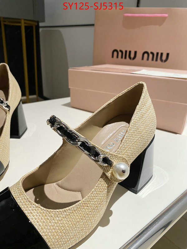 Women Shoes-Miu Miu luxury fake ID: SJ5315 $: 125USD