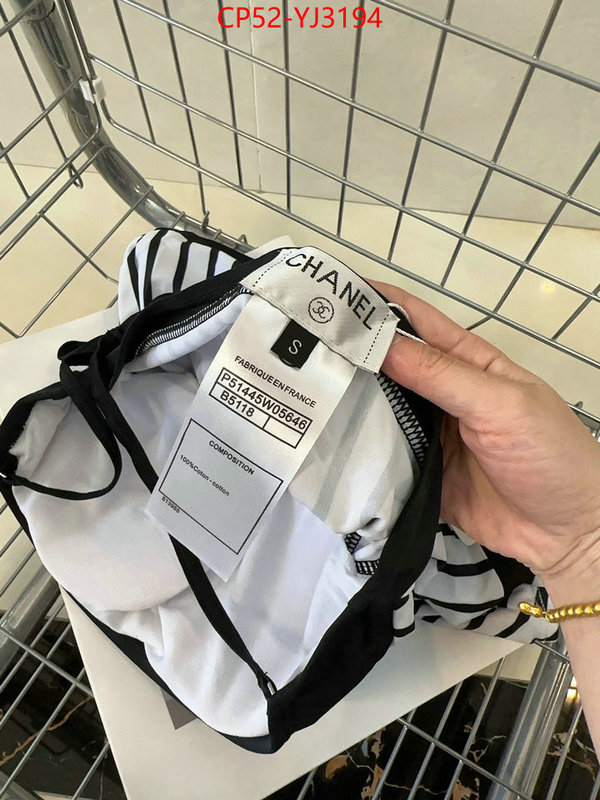 Swimsuit-Chanel where to buy fakes ID: YJ3194 $: 52USD