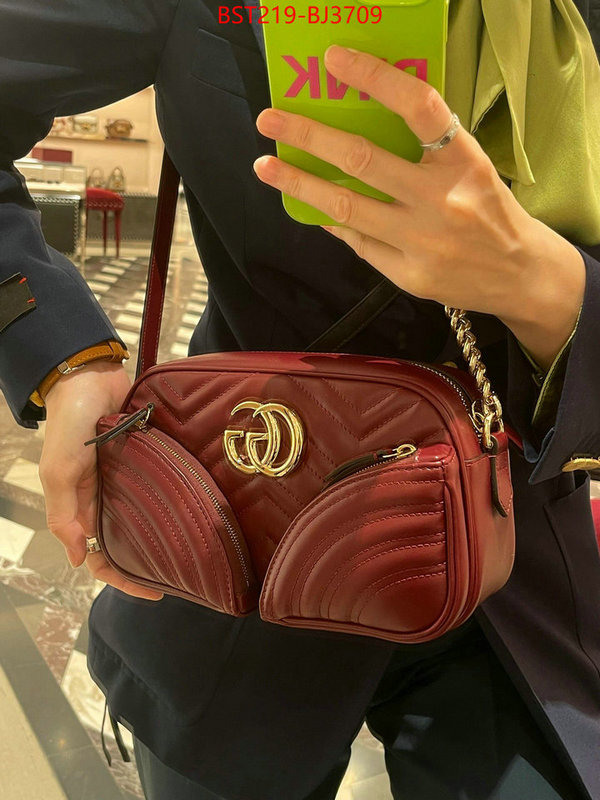 Gucci Bags(TOP)-Marmont luxury 7 star replica ID: BJ3709 $: 219USD,