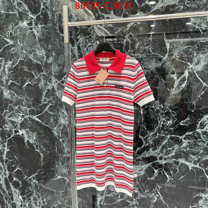 Clothing-MIU MIU top fake designer ID: CJ3631 $: 109USD