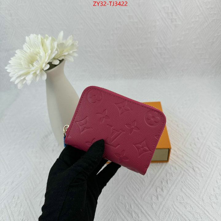 LV Bags(4A)-Wallet how to find designer replica ID: TJ3422 $: 32USD,