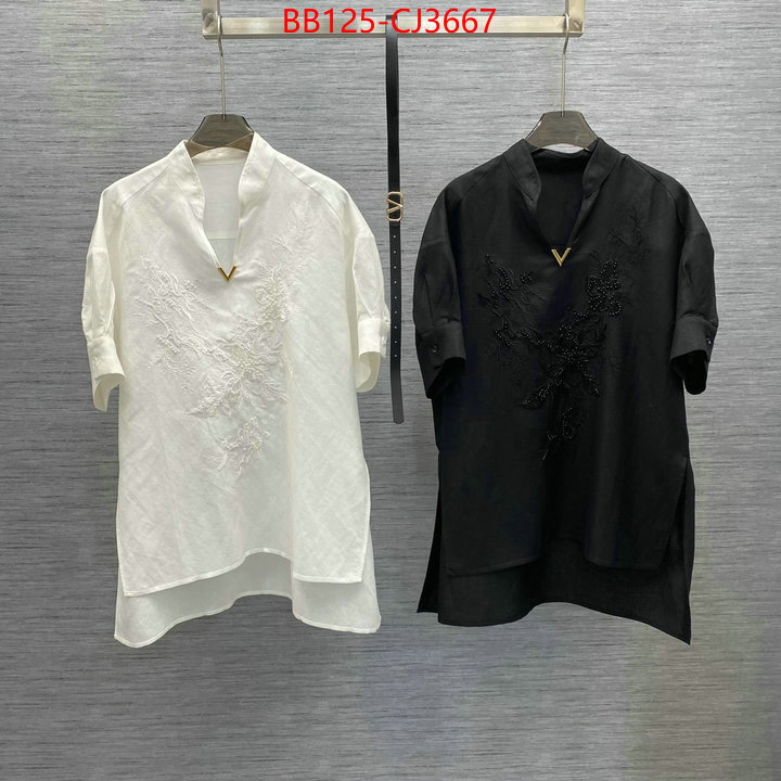 Clothing-Valentino the quality replica ID: CJ3667 $: 125USD