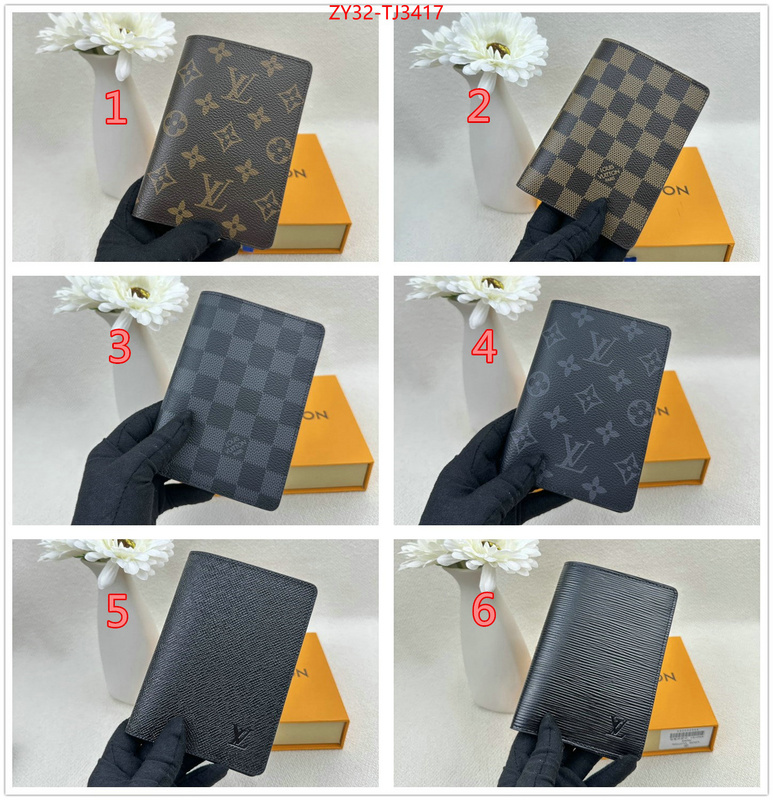 LV Bags(4A)-Wallet replicas buy special ID: TJ3417 $: 32USD,