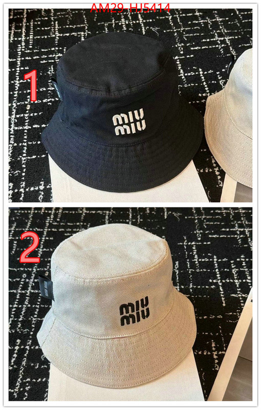 Cap(Hat)-Miu Miu wholesale imitation designer replicas ID: HJ5414 $: 29USD