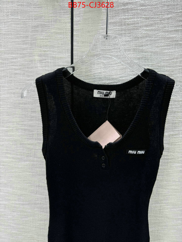 Clothing-MIU MIU buy aaaaa cheap ID: CJ3628 $: 75USD