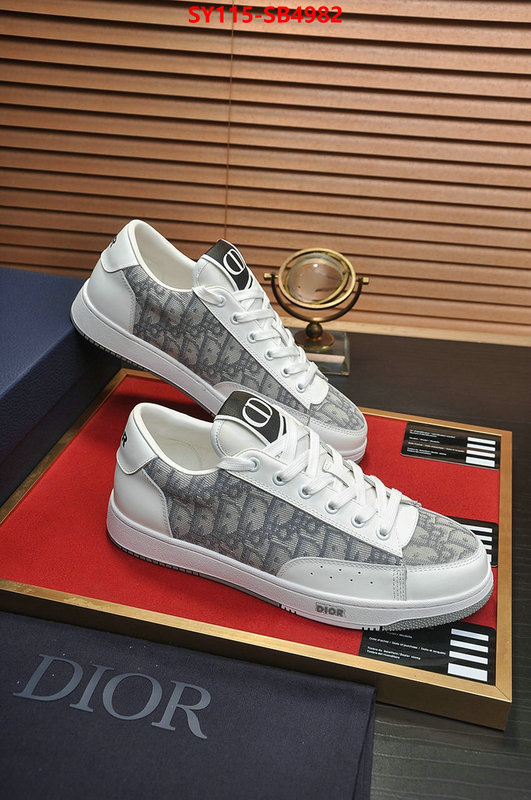 Men shoes-Dior fake aaaaa ID: SB4982 $: 115USD