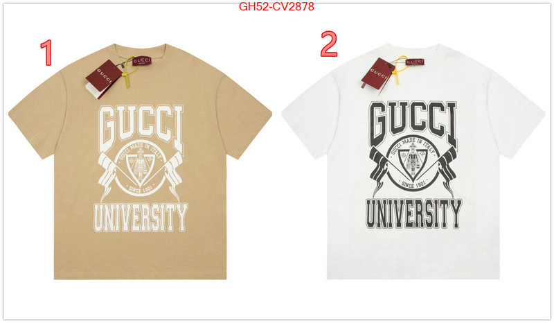 Clothing-Gucci best replica new style ID: CV2878 $: 52USD